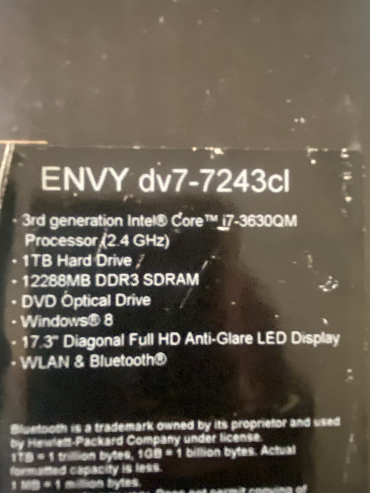 Beats Audio HP Envy dv7-7240us 17.3″ / Intel Core i5-2450M