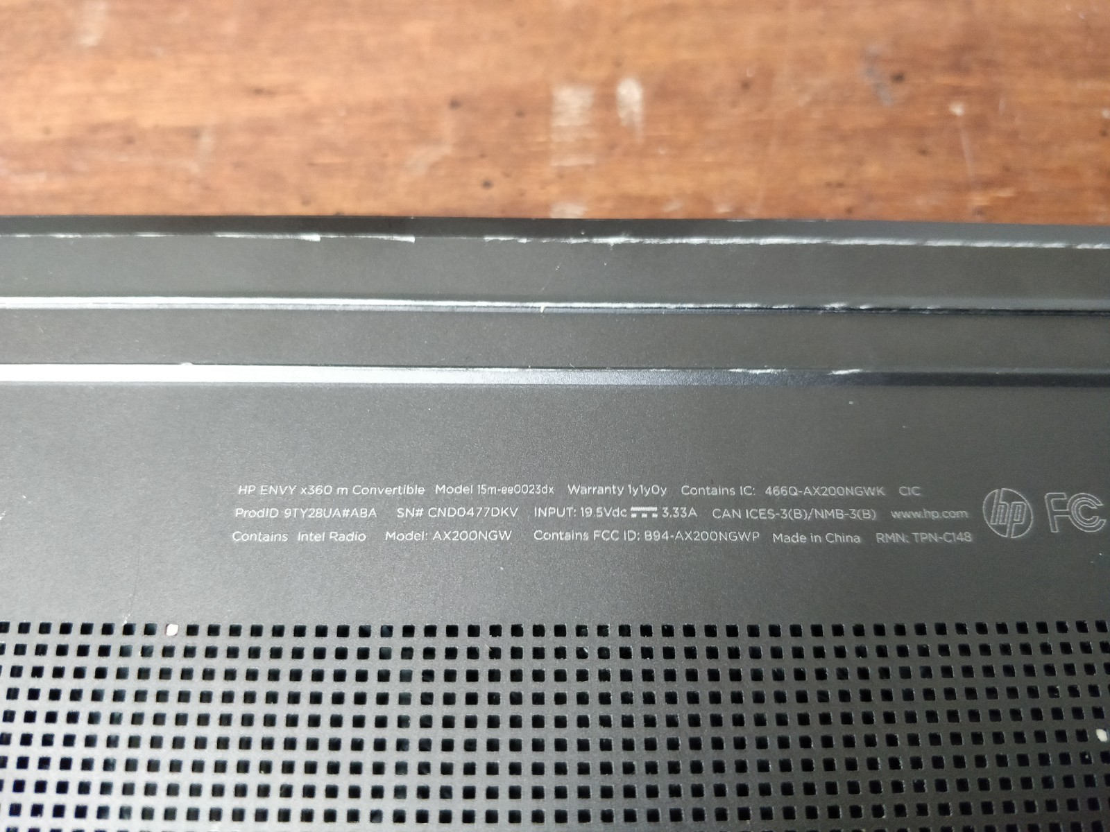 HP ENVY x360 15m-ee0023dx AMD Ryzen 7 4700U@2.00GHz 8GB RAM NO DRIVE PART 9130