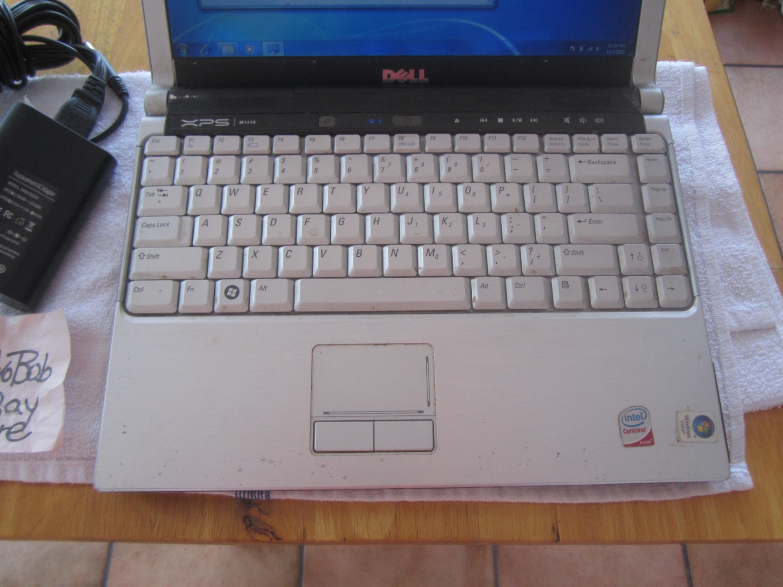 DELL XPS M1330 LAPTOP 2.2GHz 4GBRAM 80GBHD SCREEN INTACT W/PwrCord – WORKS