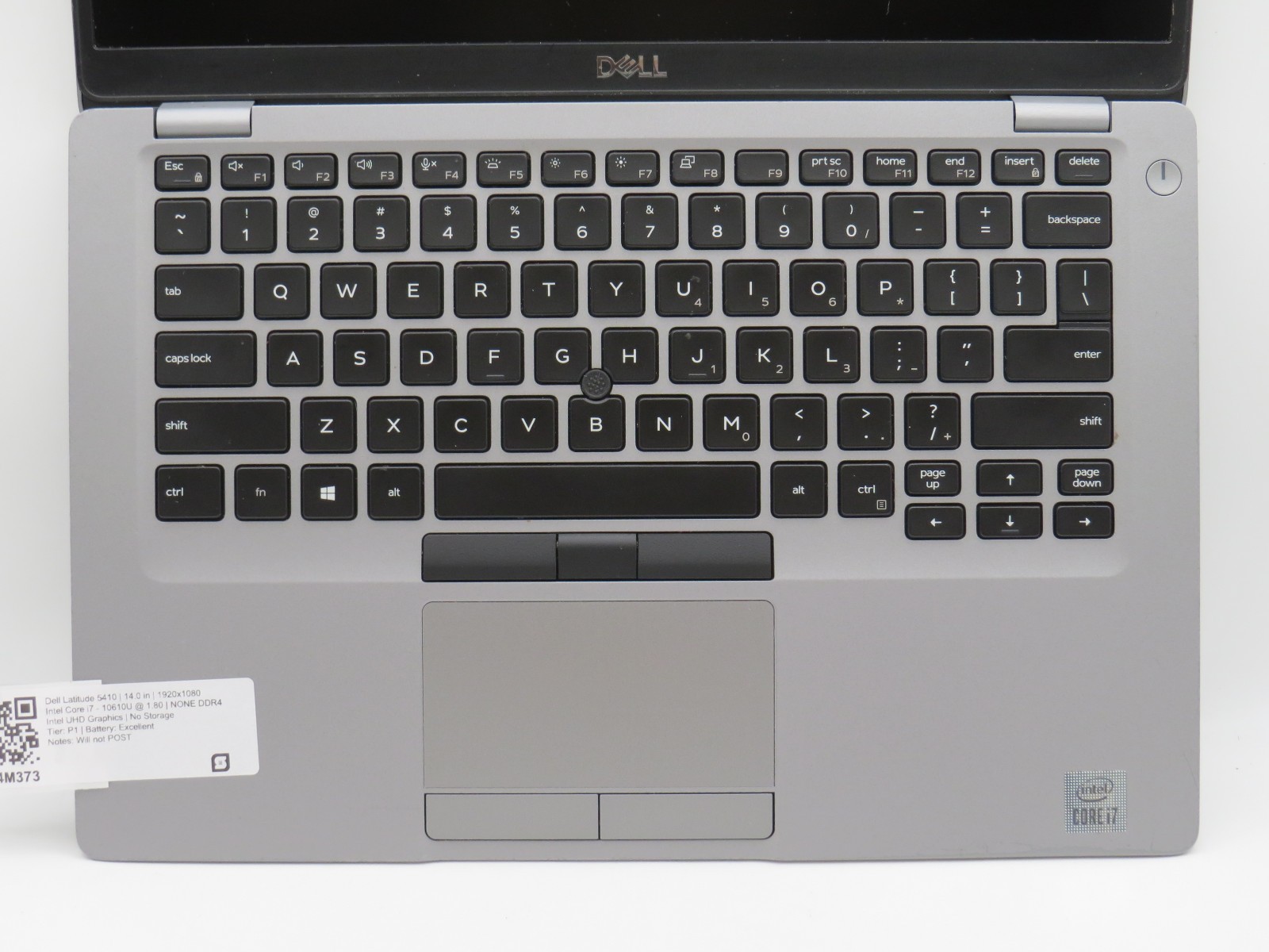 Dell Latitude 5410 i7-10610U @ 1.8GHz Intel UHD 14″ display No HDD/OS/AC *PARTS*