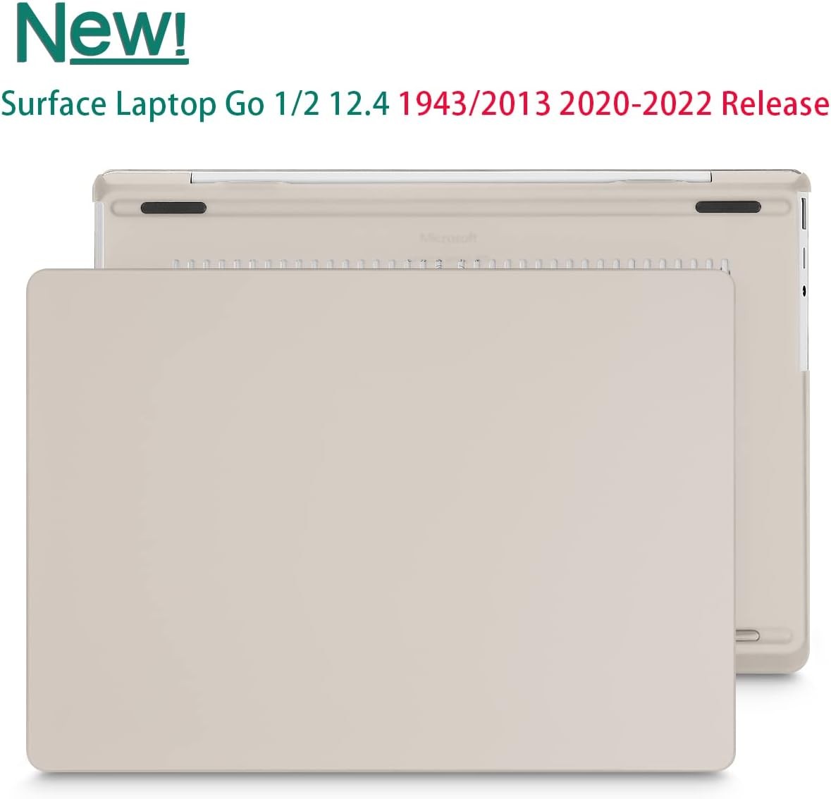 12.4 inch Microsoft Surface Laptop Go 3/2/1 Models: 1943 2013 Hard Shell Case