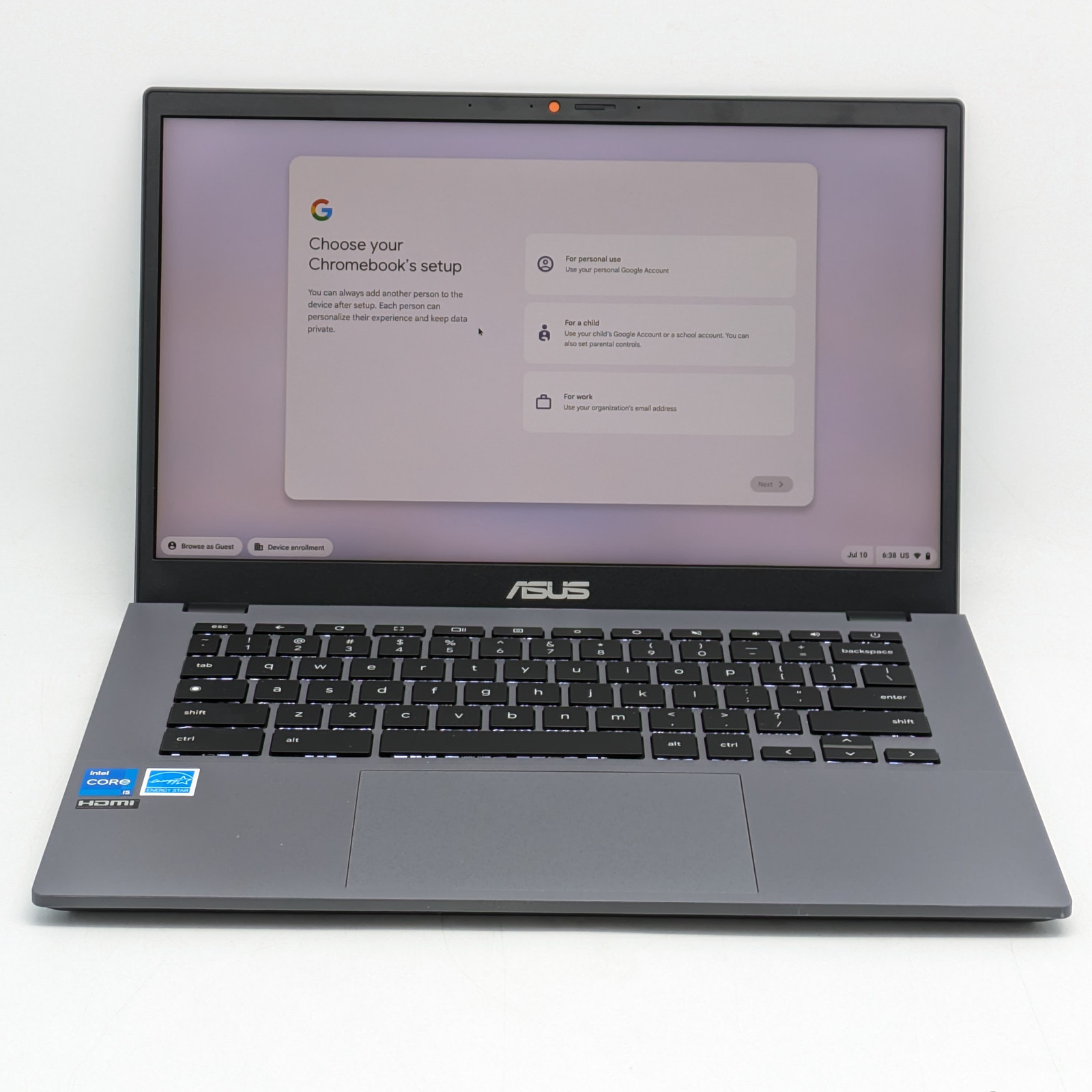 ASUS Chromebook Plus CX34 14″ i5-1235U 16GB DDR5 256GB SSD ChromeOS