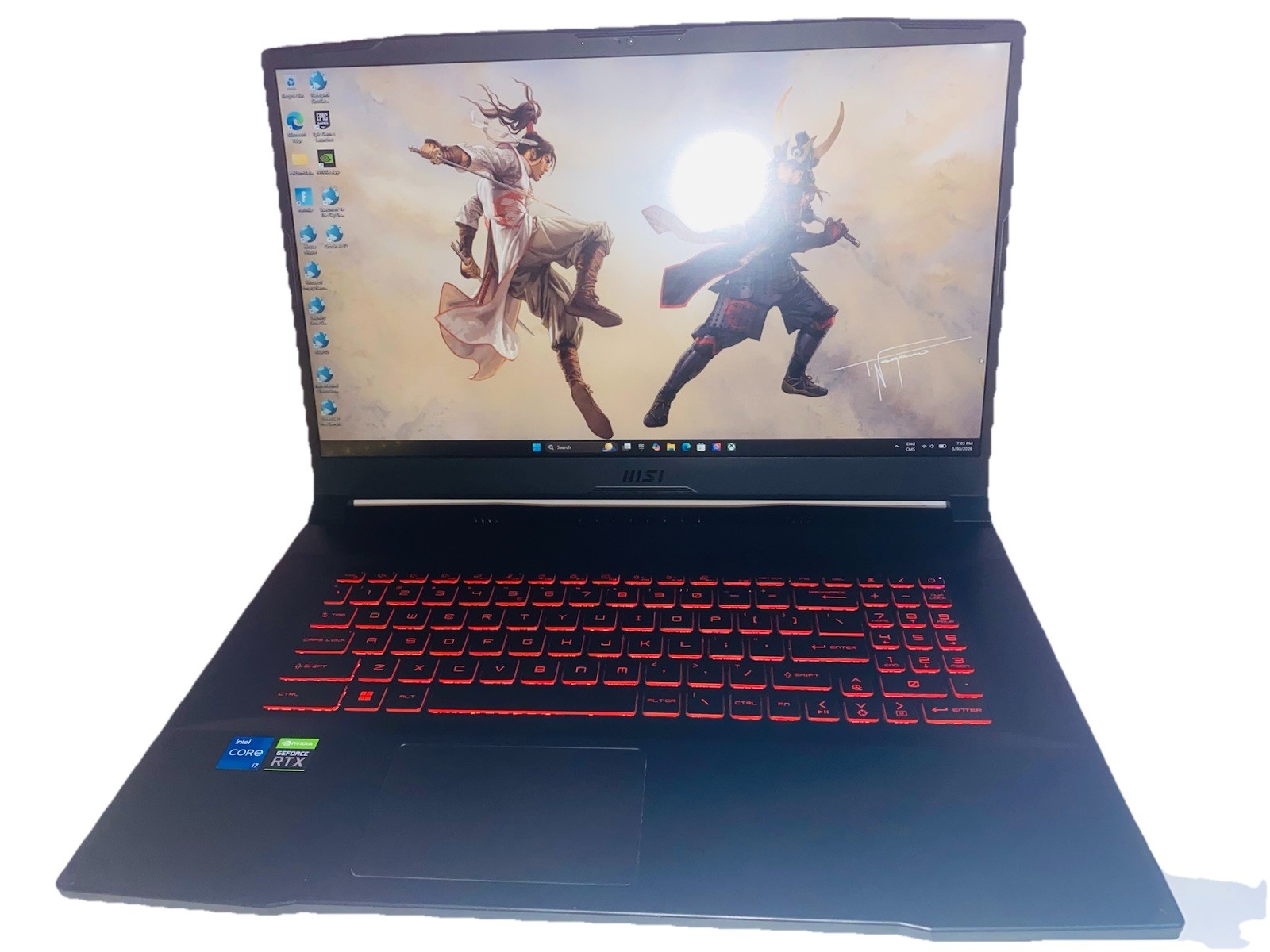 MSI Katana GF76 11UD-001 17.3″ 512GB SSD – DDR4 16GB RAM RTX3050TI 4GB i7-11800H