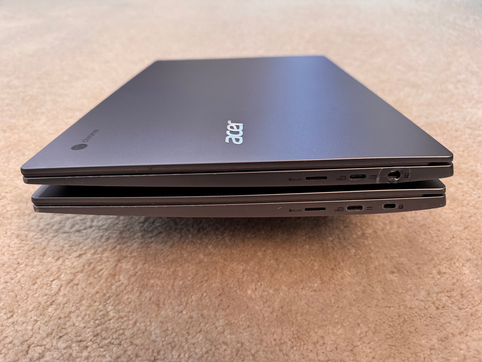 LOT 2 ACER CHROMEBOOK CB715-1W N18Q11 15.6″ TOUCH 128GB/4GB INTEL CORE i3-8130U