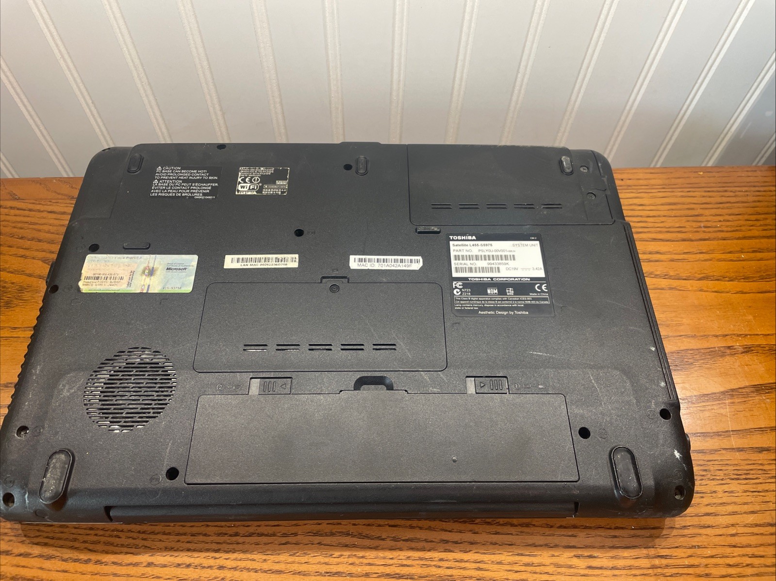 Lot Of 3 TOSHIBA SATELLITE L455-S5975 C875D-S7105 C655-S5049 Parts Or Repair