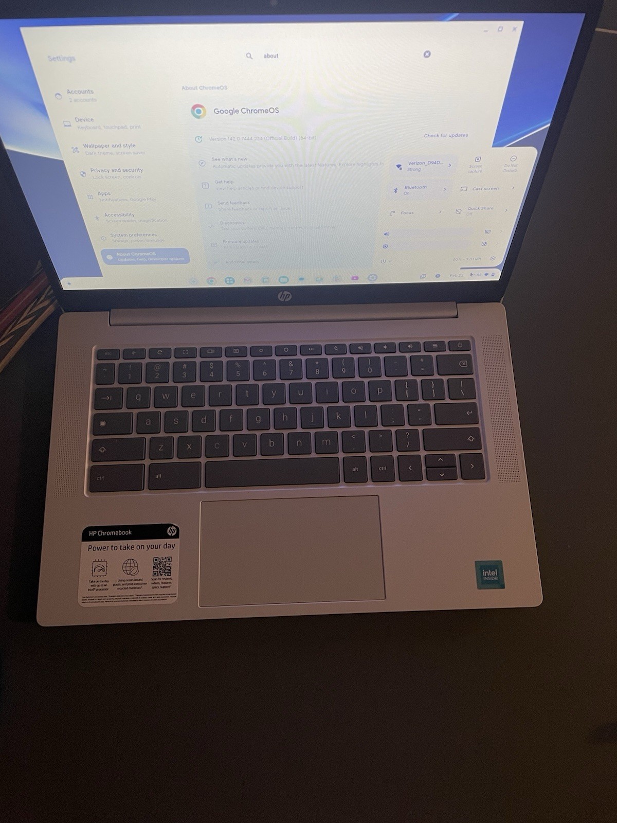HP Chromebook 11A G8 Laptop Chrome OS