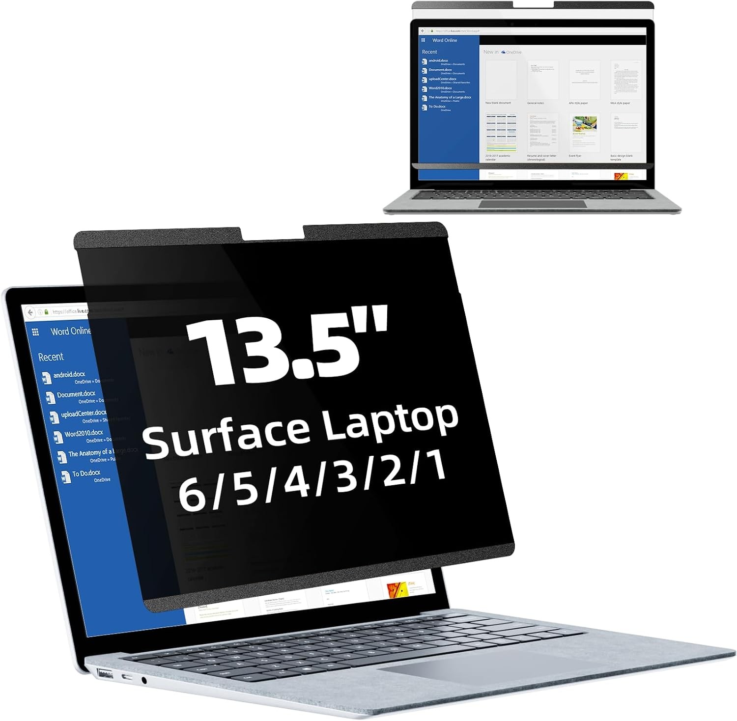 Screen Protector for 13.5 inch Microsoft Surface Laptop, Removable Anti Spy Glar