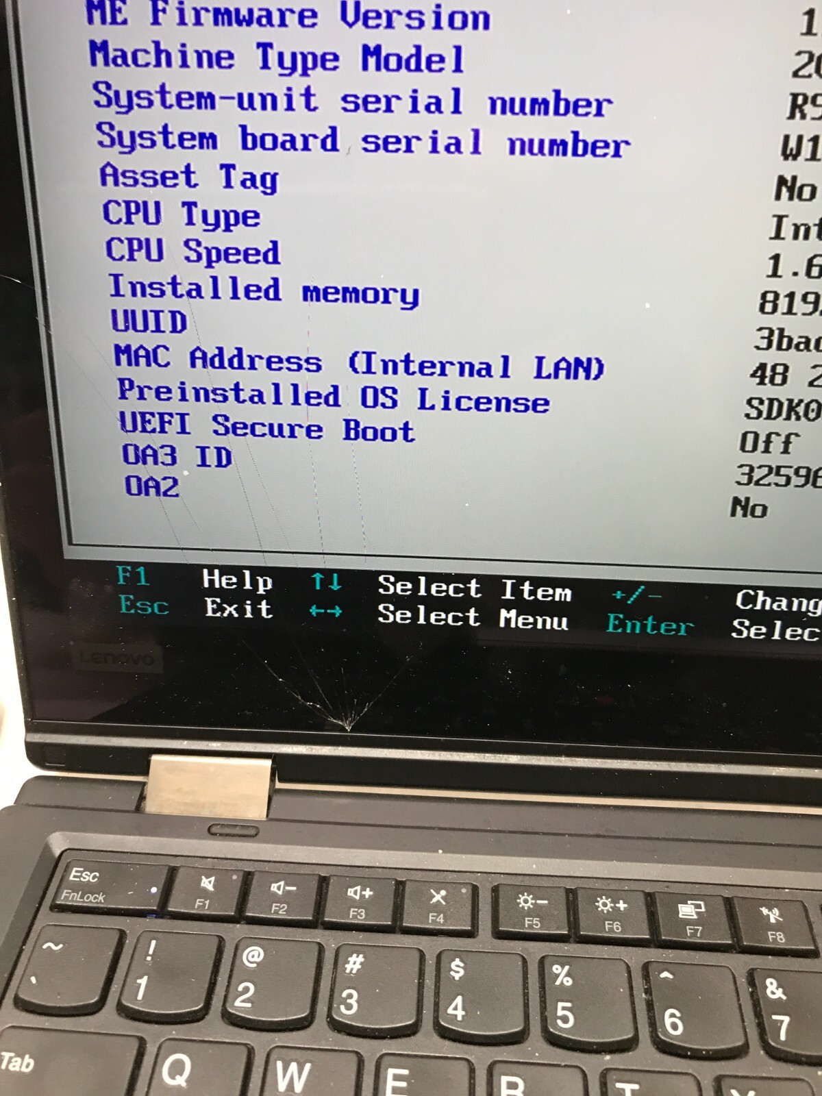 Lenovo ThinkPad L380 Yoga 13″ Intel Core i5 NO RAM NO HDD For Parts Cracked -DW