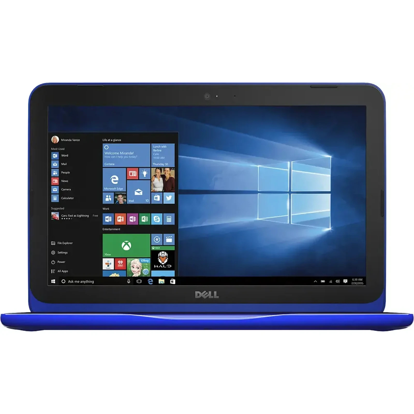 Dell Inspiron 11.6″ HD Laptop (Intel Celeron N3060, 2GB RAM 32 eMMC HDD Blue