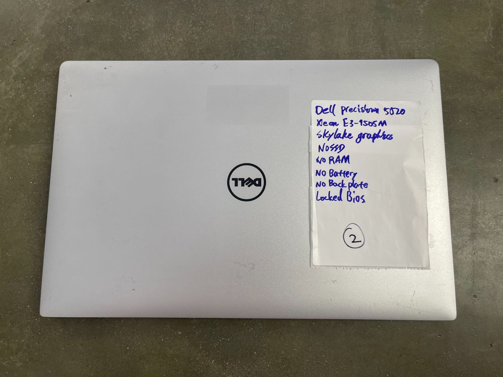LOTX6 Dell Precision 5520 15.6″ Xeon E3-1505M M1200 SCREEN MOTHERBOARD *READ*
