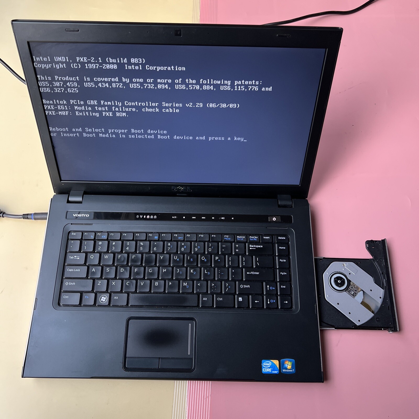 Dell Vostro 3500 Intel Core i3 M350 2.27GHz 4GB RAM 0GB HDD WEBCAM BLUETOOTH