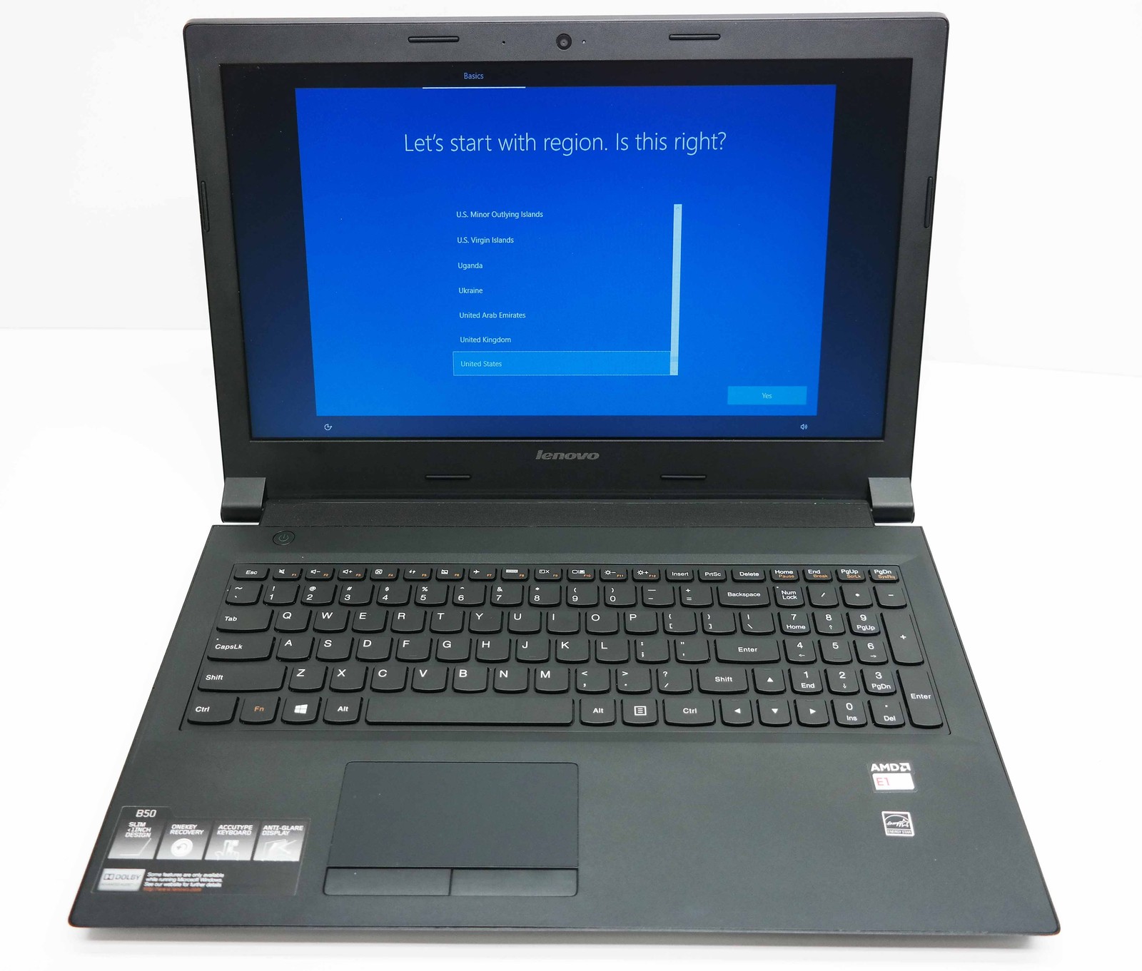 Lenovo IdeaPad B50-45 15.6″ AMD E1-6010 4GB 320GB Windows 7