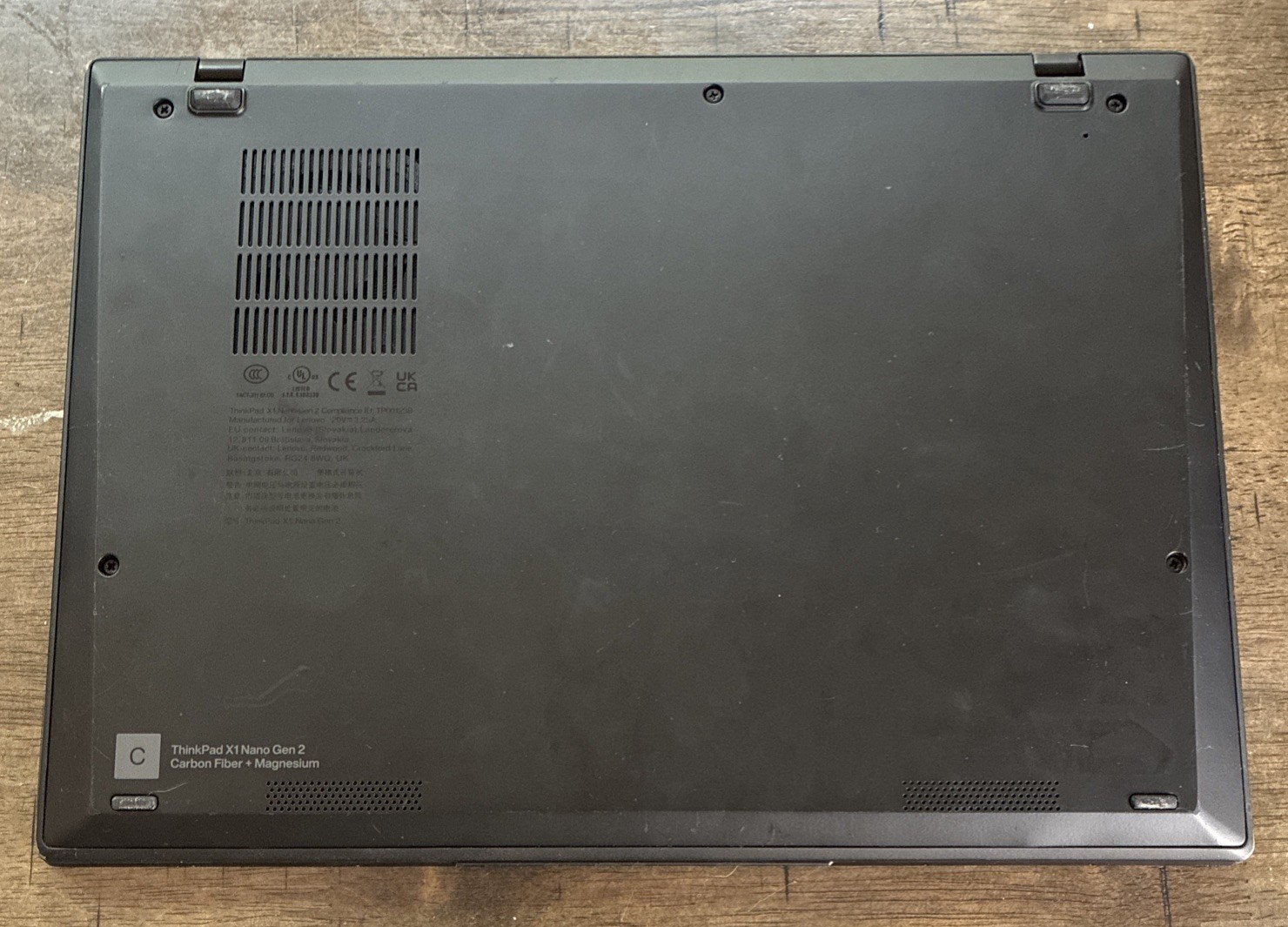 Lenovo ThinkPad X1 Nano Gen 2 i5-1240P 1.7GHz 16GB 512GB NVMe 13″ No OS: Fair