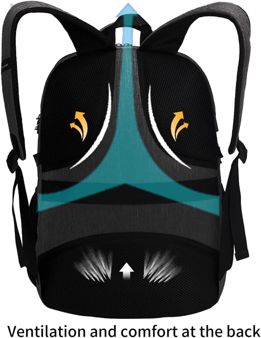 Anti Theft Laptop Backpack Travel Backpacks with Combination Lock Fits 17 Inch L