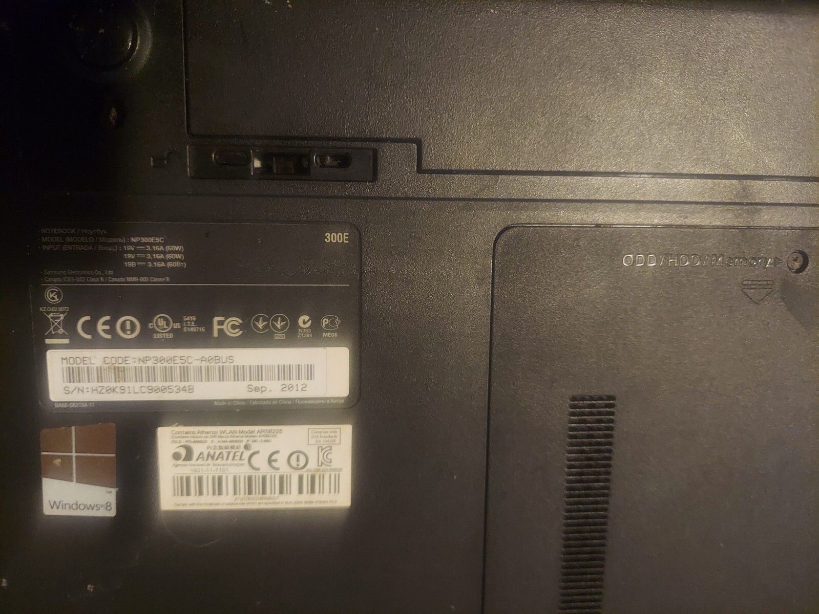 samsung laptop windows 8 NP300ESC