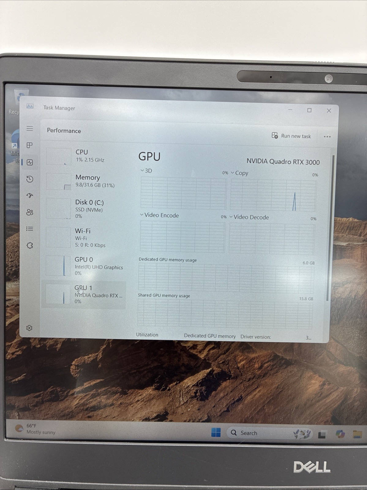 Dell Precision 7550 NVIDIA Quadro RTX 3000 2.4GHz Intel Core i9-10 32GB 1TB |L40