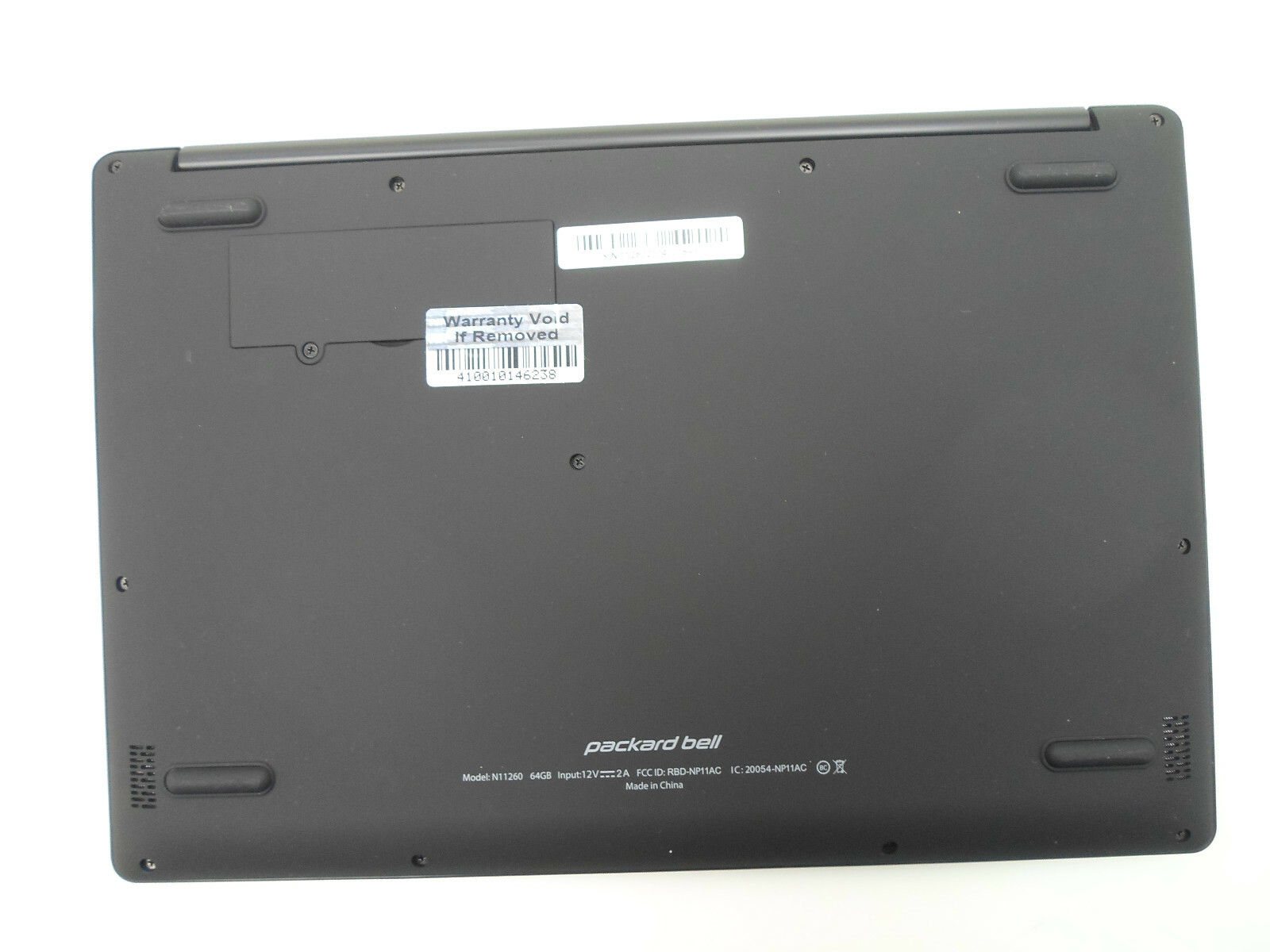 Packard Bell N11260 cloudBook Laptop 11.6″ 64GB 1.10GHz 4GB (O15907-1 IR) S2