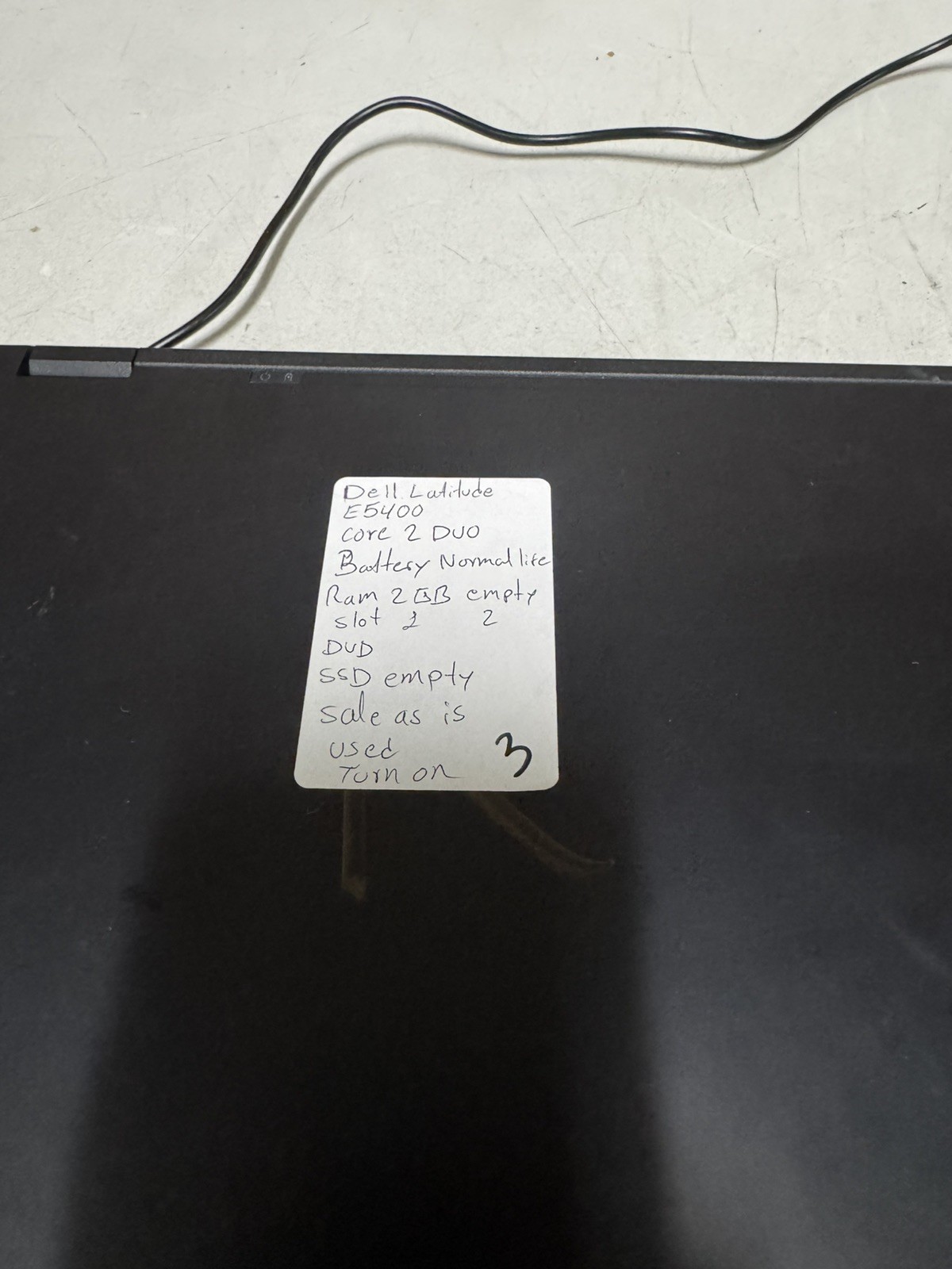 Dell Latitude E5400 14” Core 2 Duo 2GB Laptop No HDD No Charger AS-IS