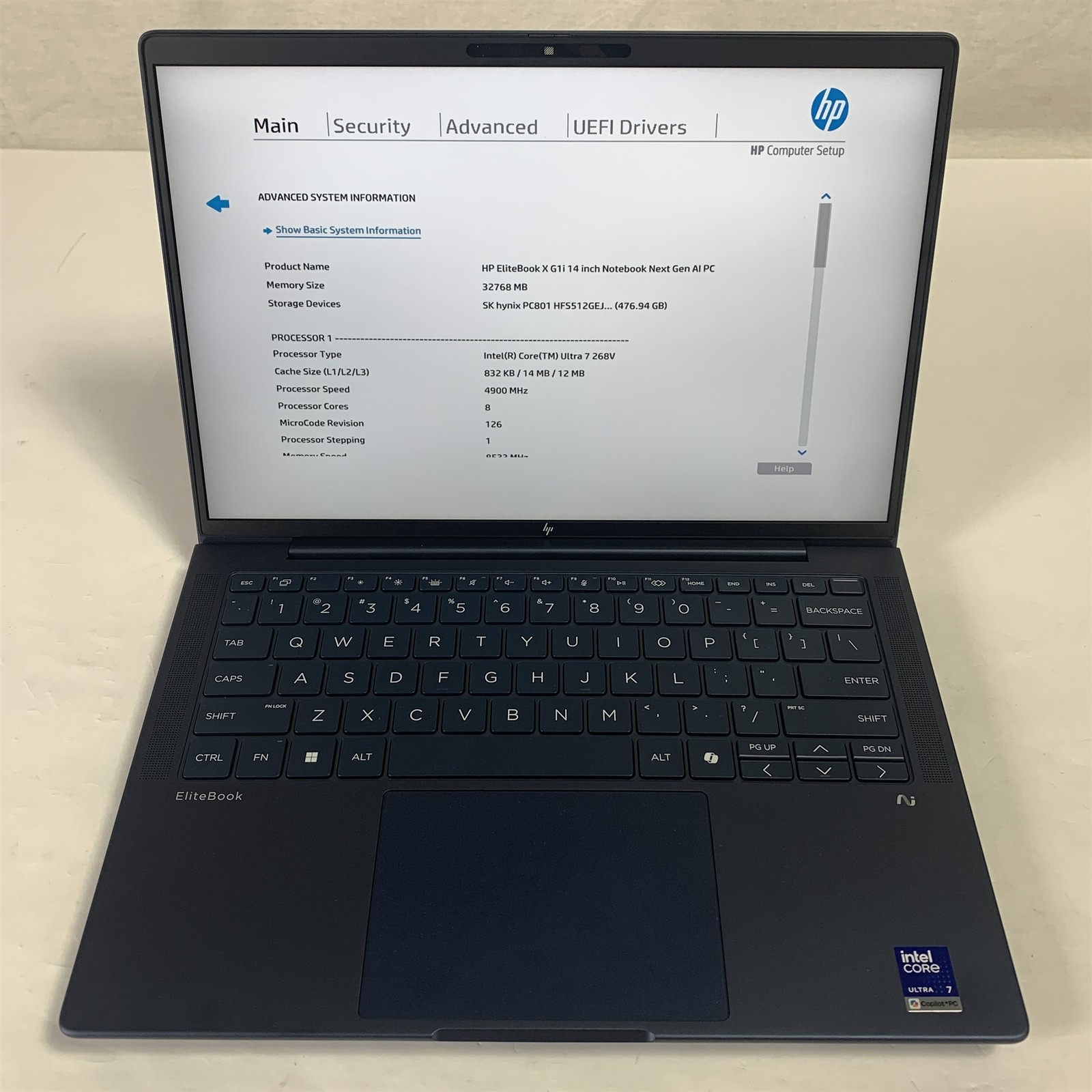 HP ELITEBOOK X G1I 14 AI 14″ Laptop Core Ultra 7 268V 32GB 512GB NVMe SSD -Win11