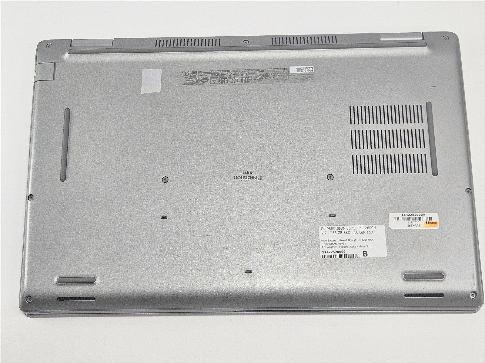 Dell Precision 3571 P104F 16GB 256GB SSD i5-12600H 15.6″ Workstation