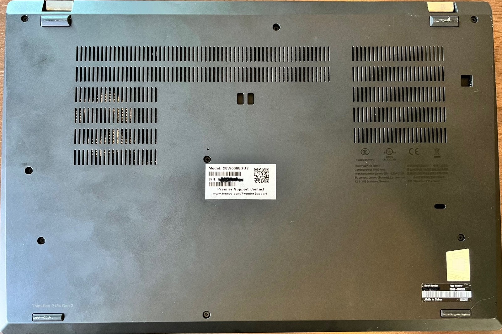 Lenovo Thinkpad P15s Gen2i Core i5 15.6-in – 20W6008DUS – 11th Gen Intel Core i5