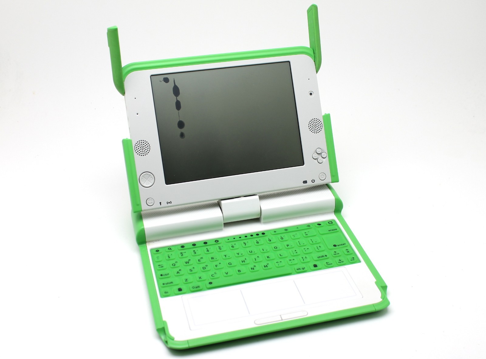 OLPC XO-1 Laptop Computer NO AC Power Adapter Bad For Parts