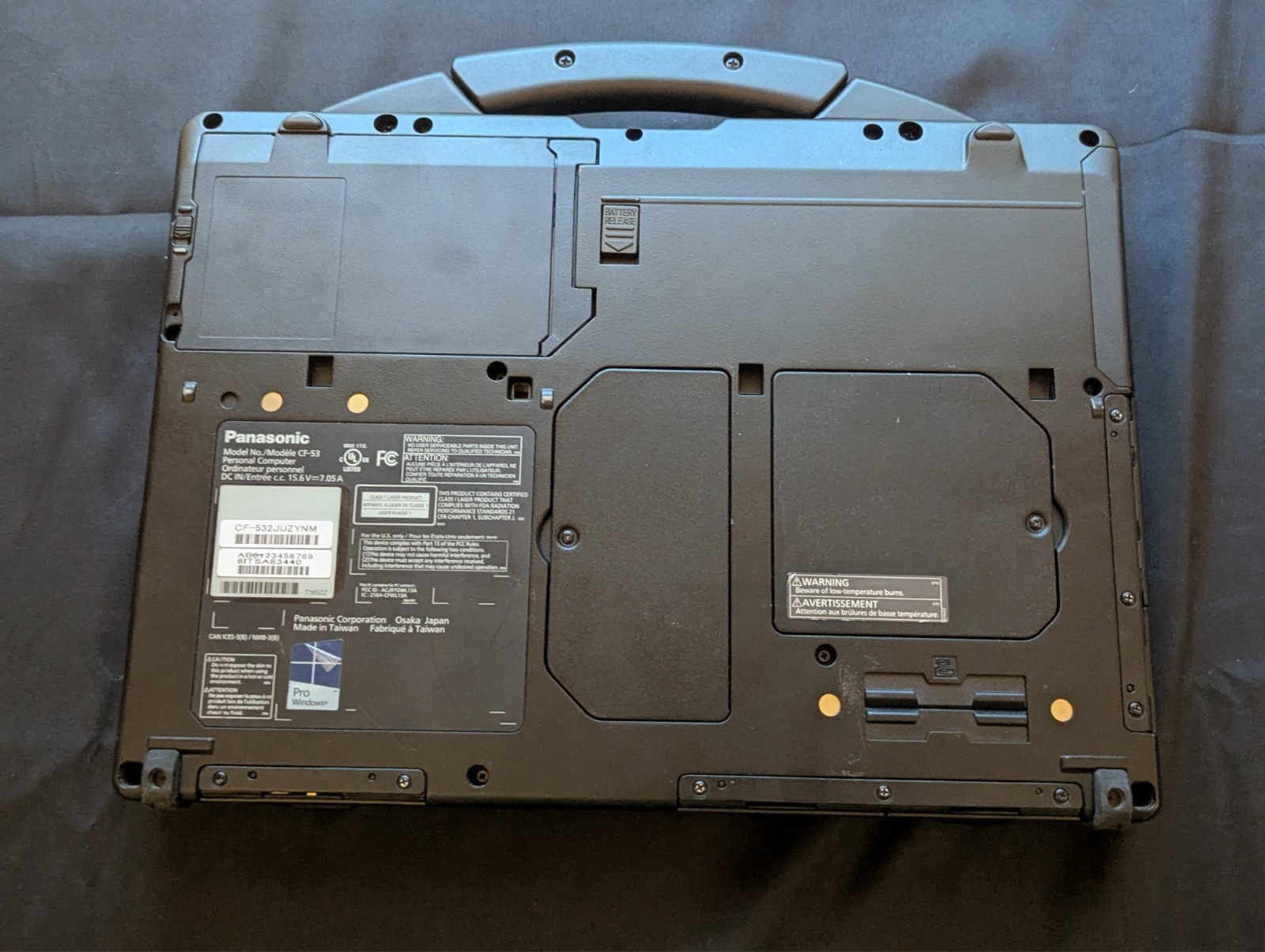 Panasonic Laptop – CF53-4 – i5-4310U 8GB 512GB SSD Win10 Pro
