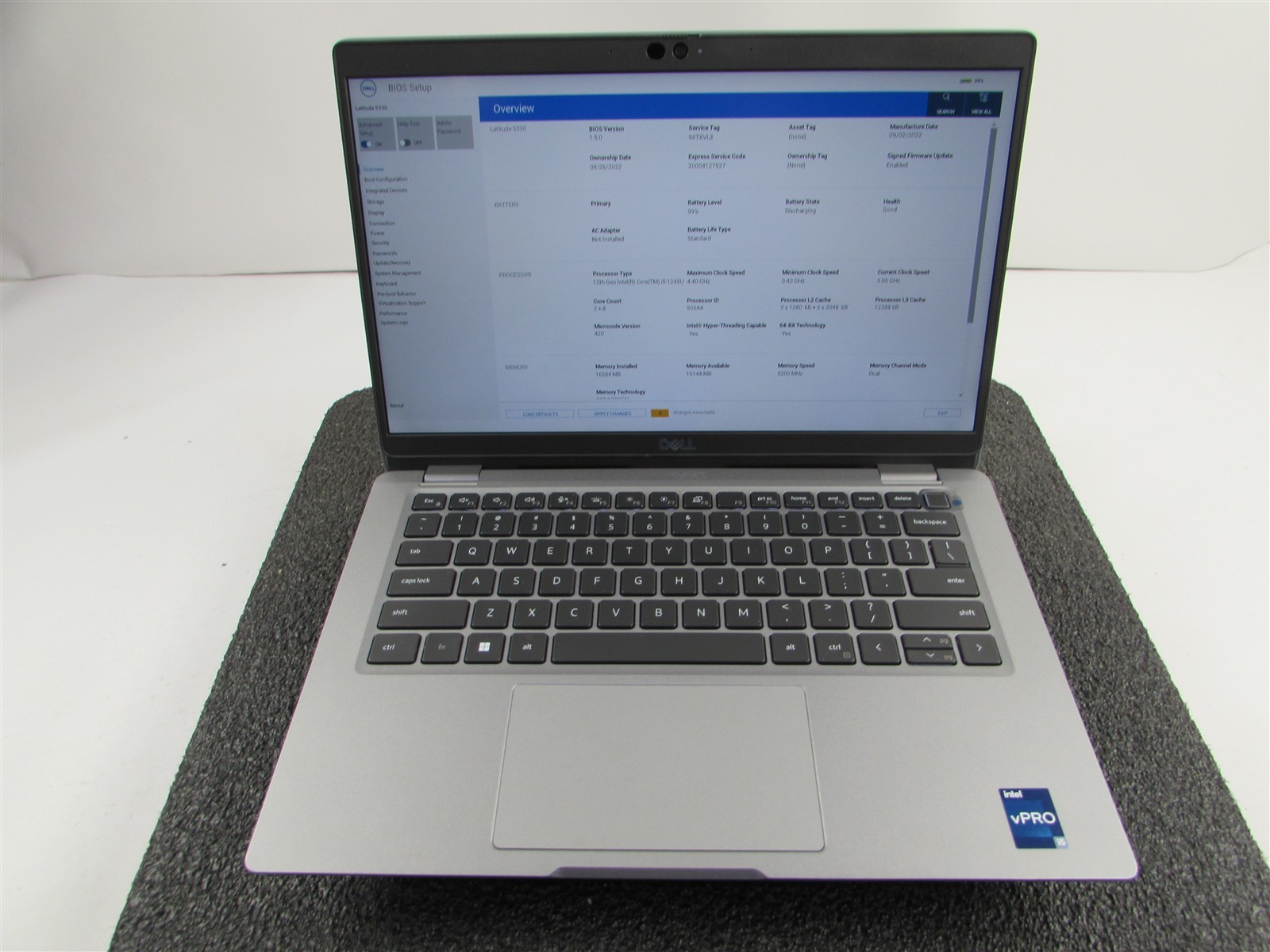 DELL LATITUDE 5330 FHD TOUCHSCREEN I5-1245U 10 CORE 512GB SSD 16GB RAM NO O.S