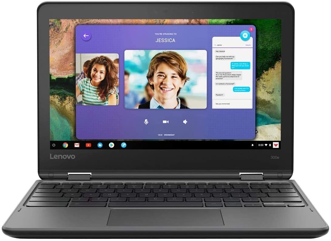 Lenovo 300e Touchscreen 11.6″ 2in1 4GB 32GB, MT8173 2.1GHz Chromebook GOOD