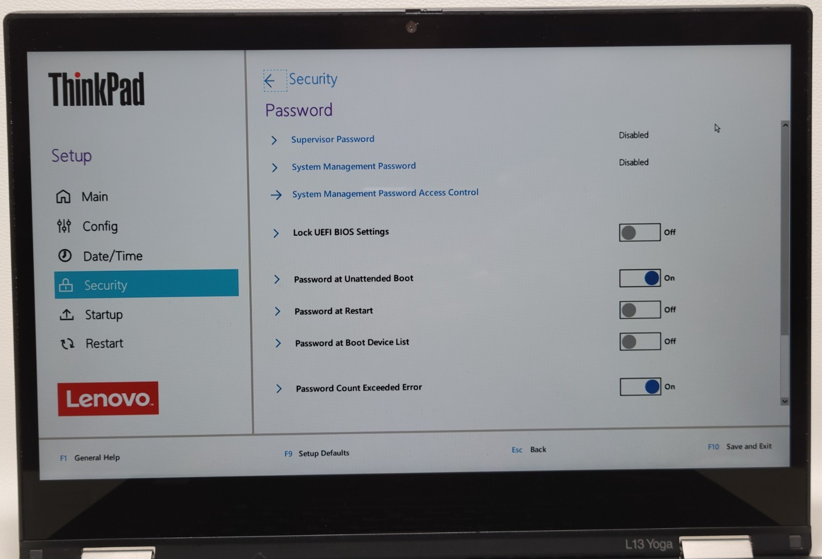 THINKPAD L13 YOGA i5-10210U 16GB RAM NO ADAPTER (UID TEAFC04A65)