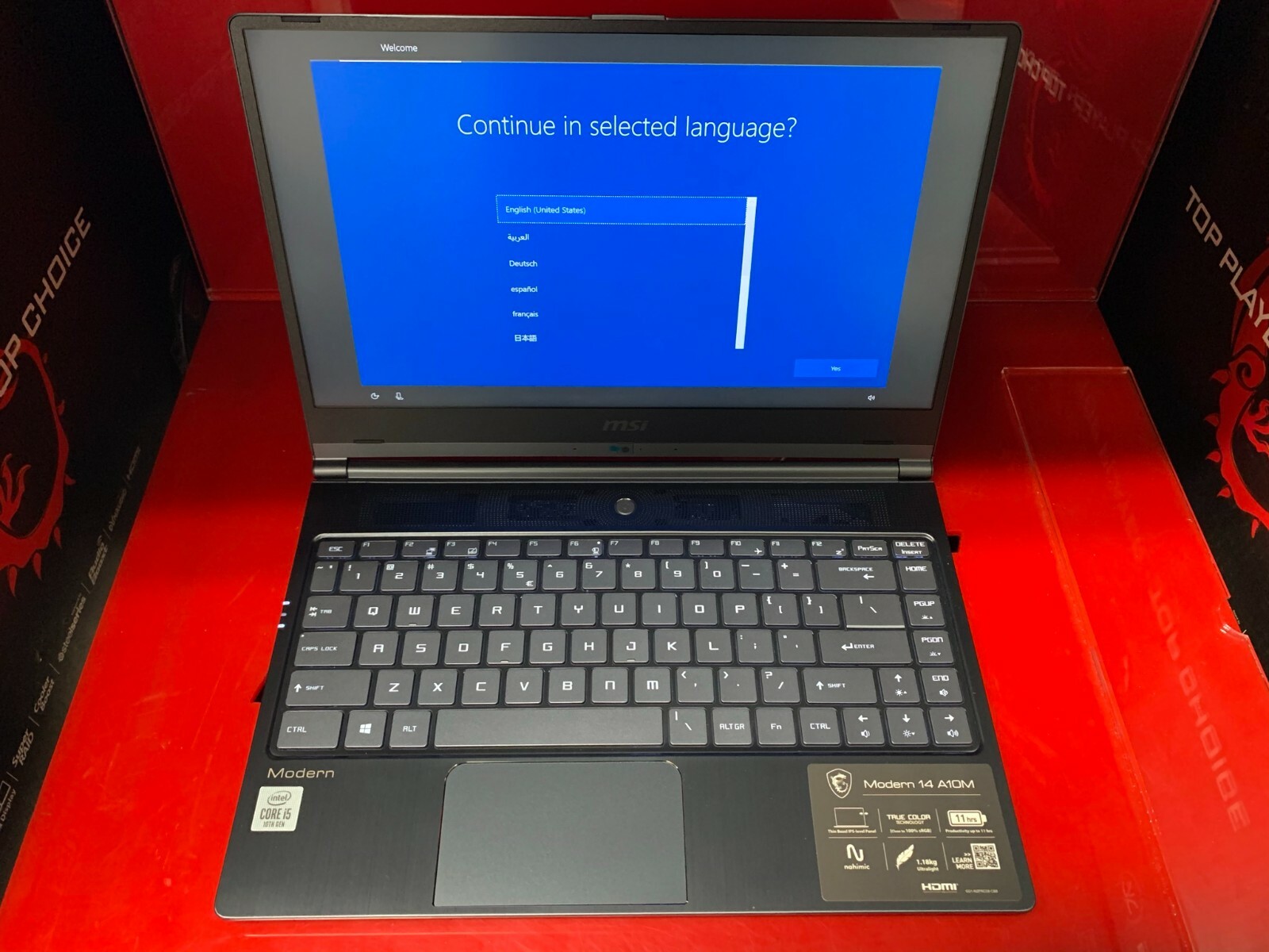 MSI Modern 14 A10M-460 Thin Lightweight 14″Laptop Intel i5-10210U 8GB 512GB SSD