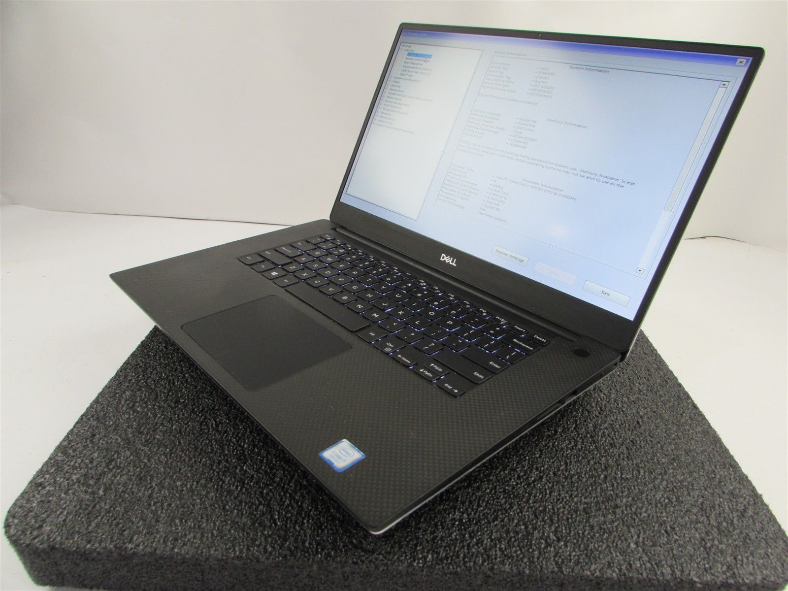 DELL PRECISION 5540 1920X1080 FHD I7-9850H 512GB SSD 32GB RAM T2000 NO O.S