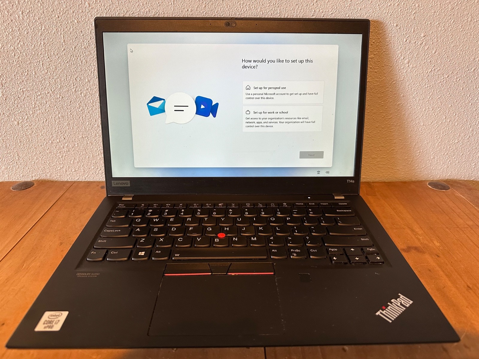 Lenovo ThinkPad T14s Gen 1 20T1 Intel Core i7-10610U vPro