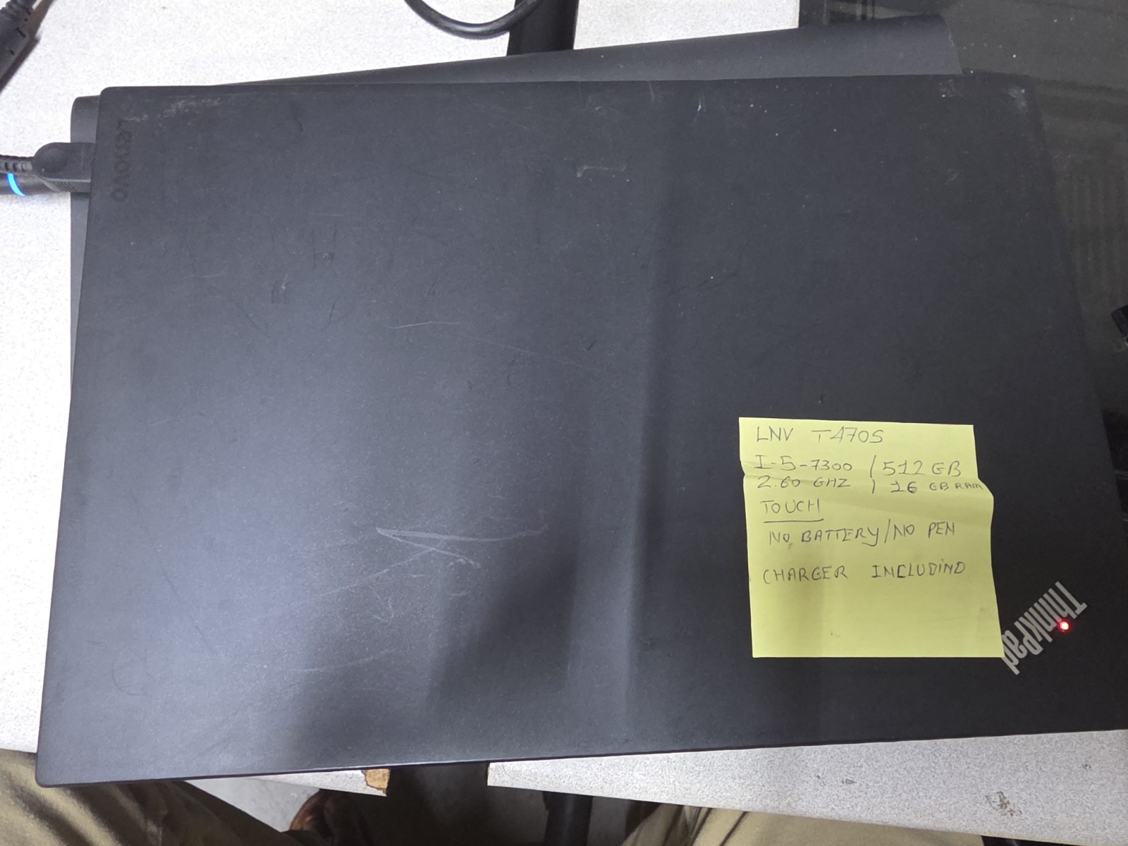 Lenovo ThinkPad T470 14 in (512GB, Intel Core i5 7th Gen., 2.6GHz, 16GB) Laptop
