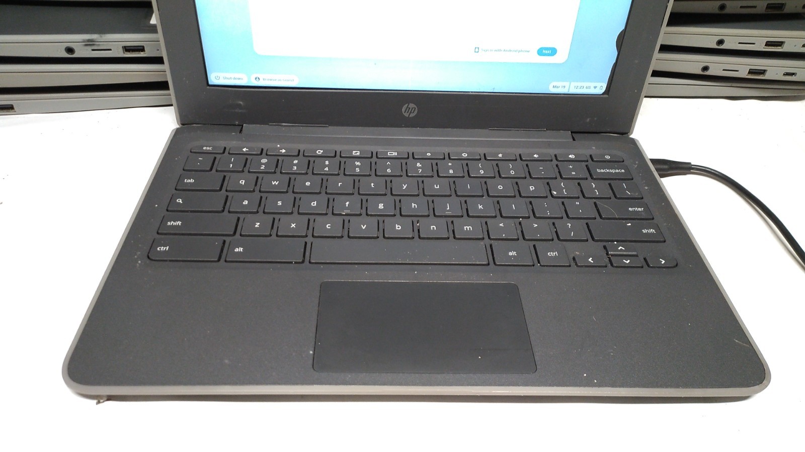 Lot of 40 HP Chromebook 11 G7 EE 6QY25UT#ABA Celeron N4000 4GB 32GB – For Repair