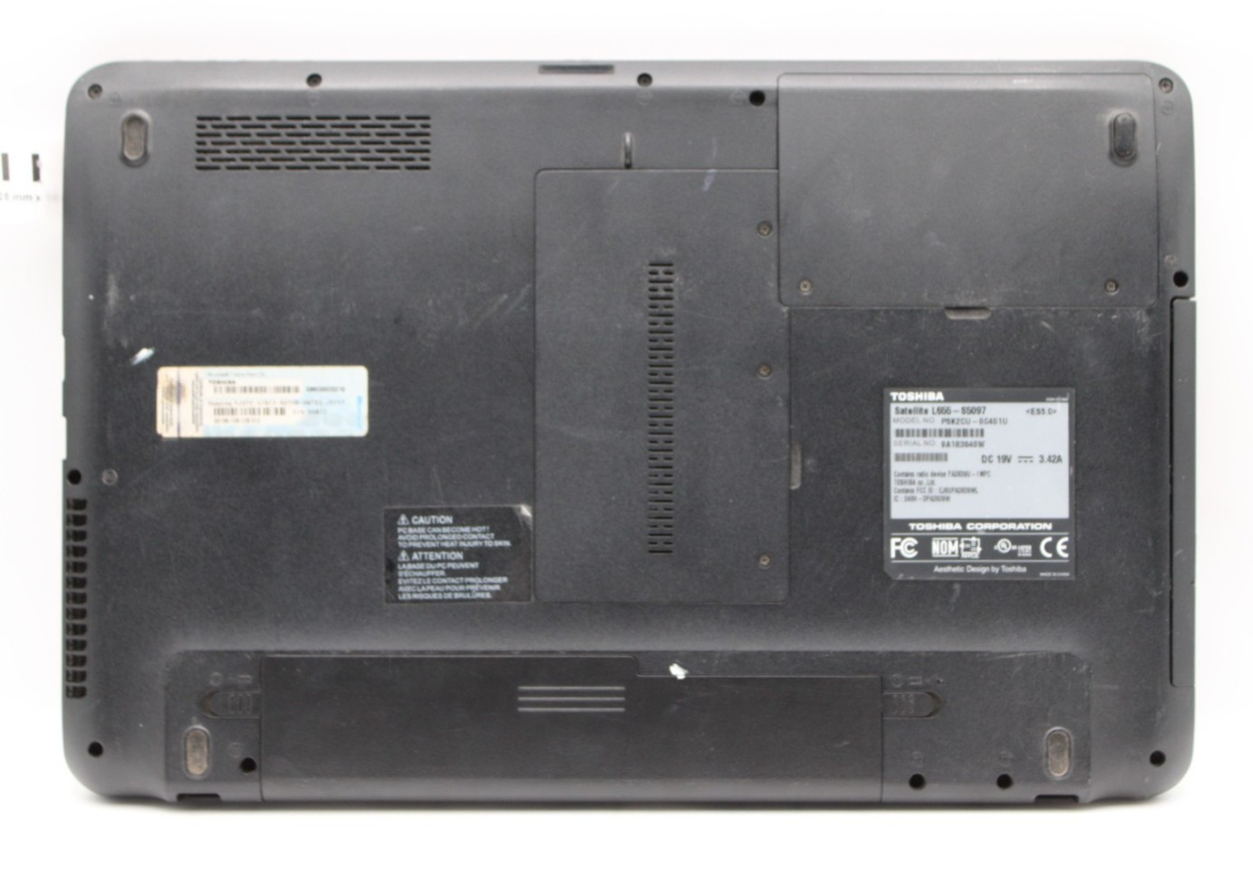 Toshiba Satellite L655 AMD Turion X2@2.4GHz 4GB DDR3 NO STORAGE/OS*USED/TESTED*