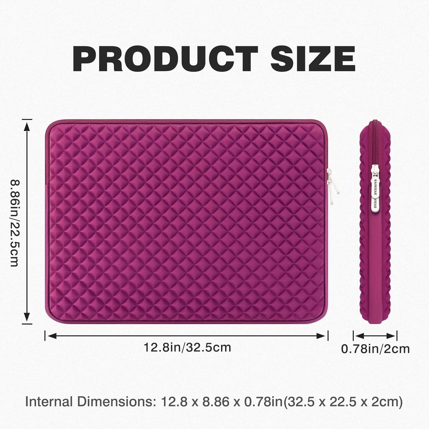 11 Inch Laptop Sleeve Diamond Foam Shock Resistant Neoprene Case for 11″ Compute