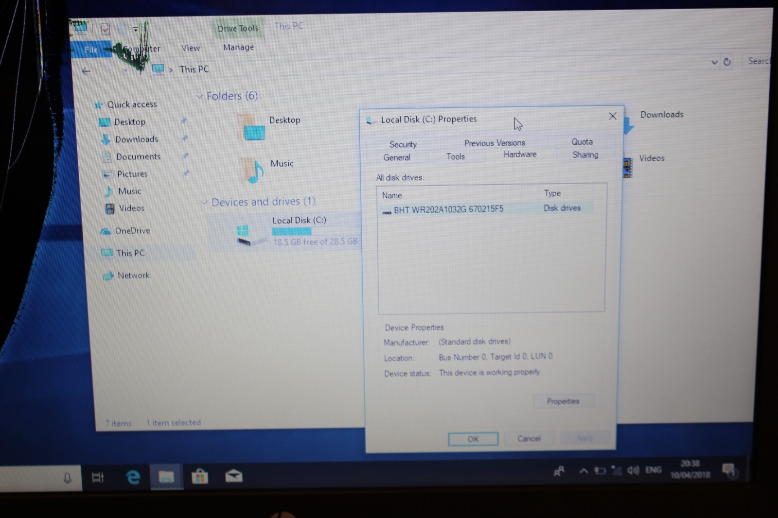 HP 14-Z050SA AMD A4 MICRO-6400T 2GB RAM 32GB eMMC LAPTOP COMPUTER DAMAGED SCREEN
