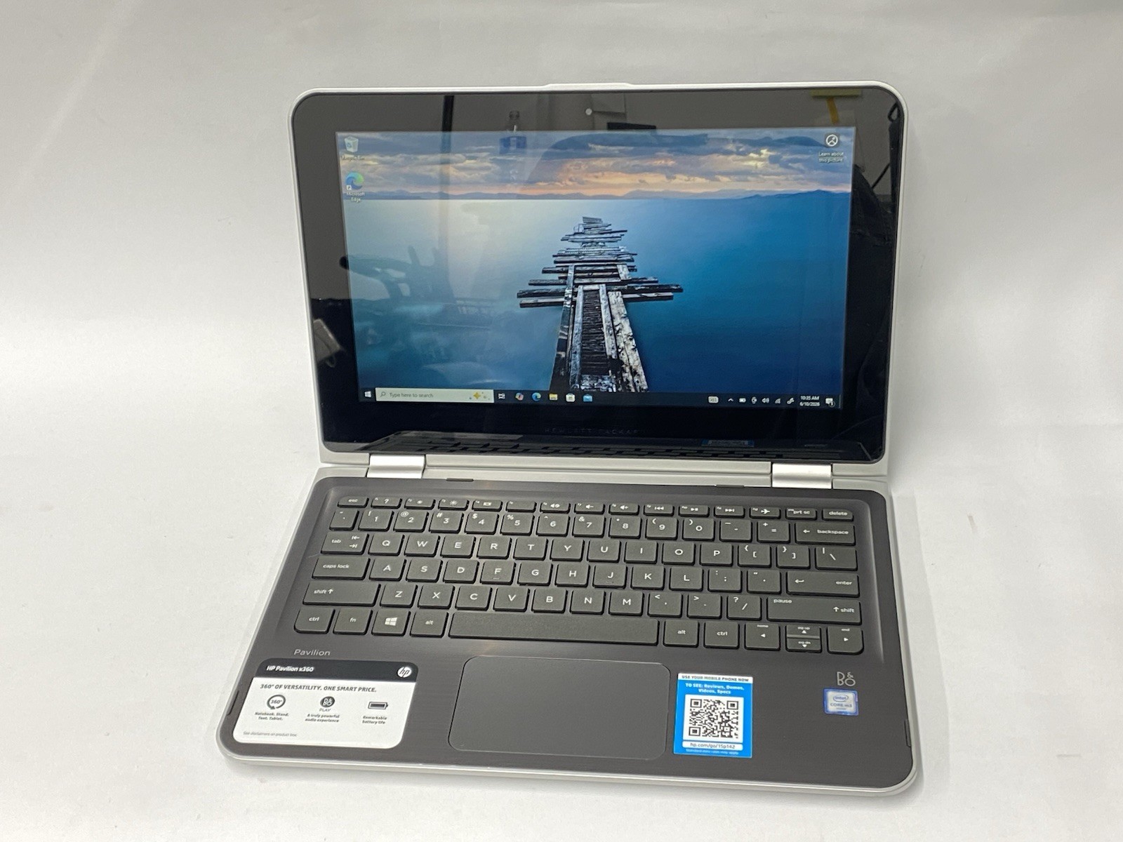 HP Pavilion x360 – Touch HD – m3-6Y30 – 4GB – 128SSD – Win 10 Pro – READ