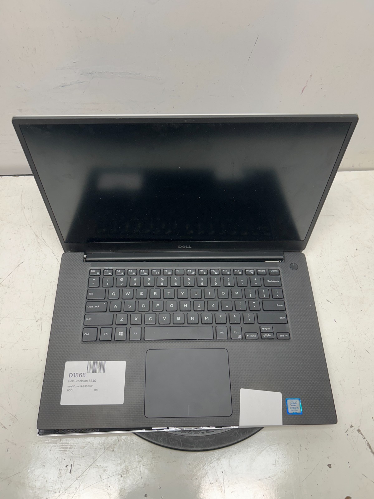 Dell Precision 5540 Intel Core i9-9980HK 2.40GHz NO RAM NO HDD NO BAT – PARTS