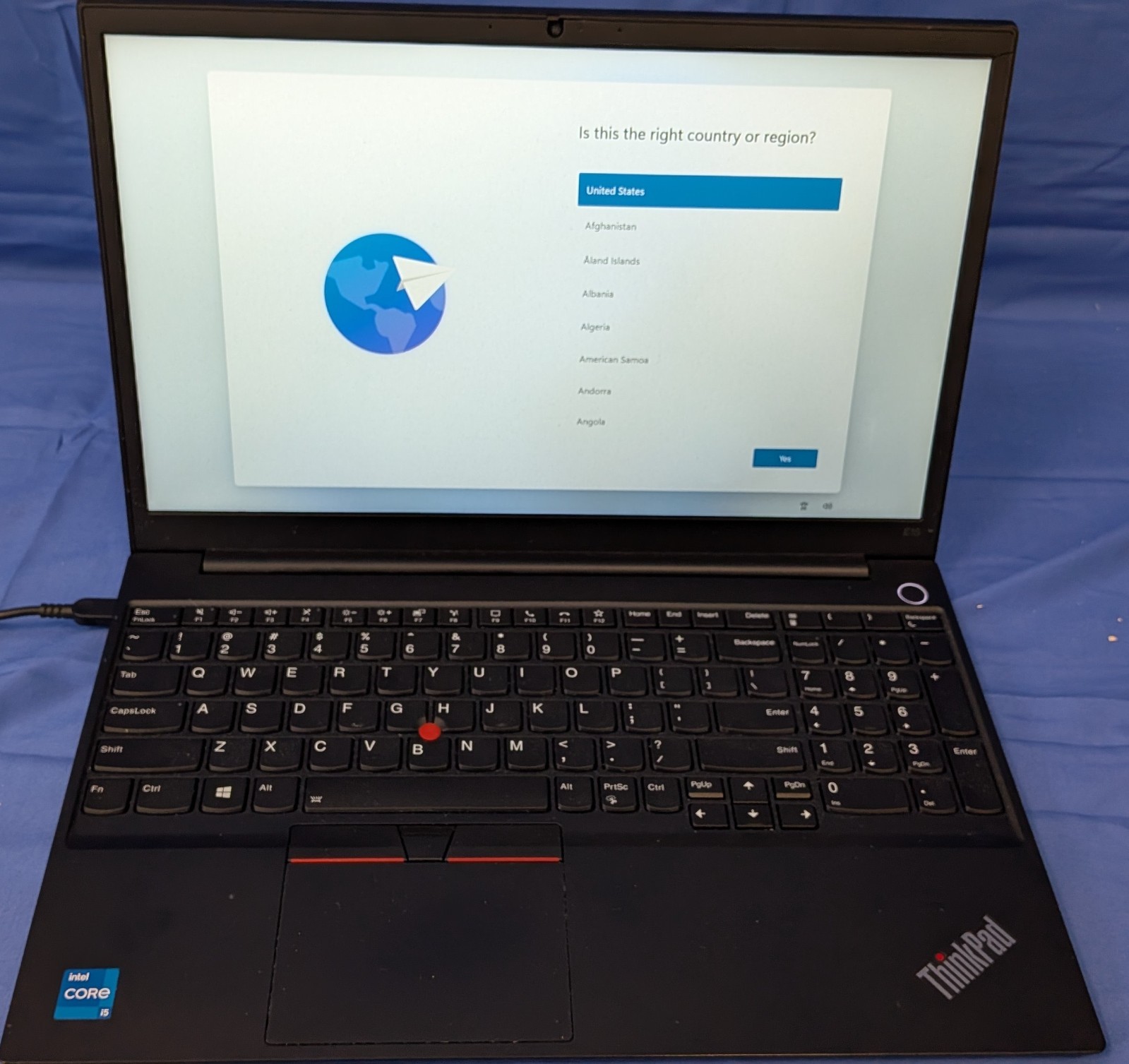Lenovo ThinkPad E15 Gen 2 Laptop, Intel Core Proc., 8GB Mem, Windows 10 Pro