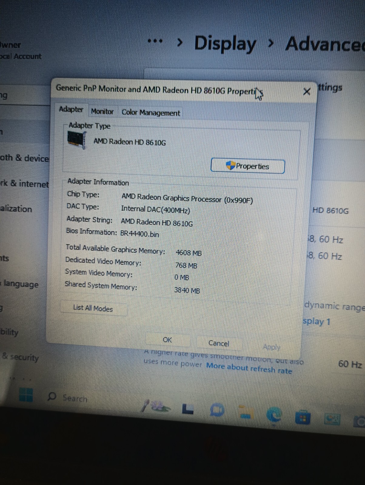 HP Sleekbook(11143)AMD A10-5745M(4cores) w/charger.16GB.128GB SSD.15.6″.W11.