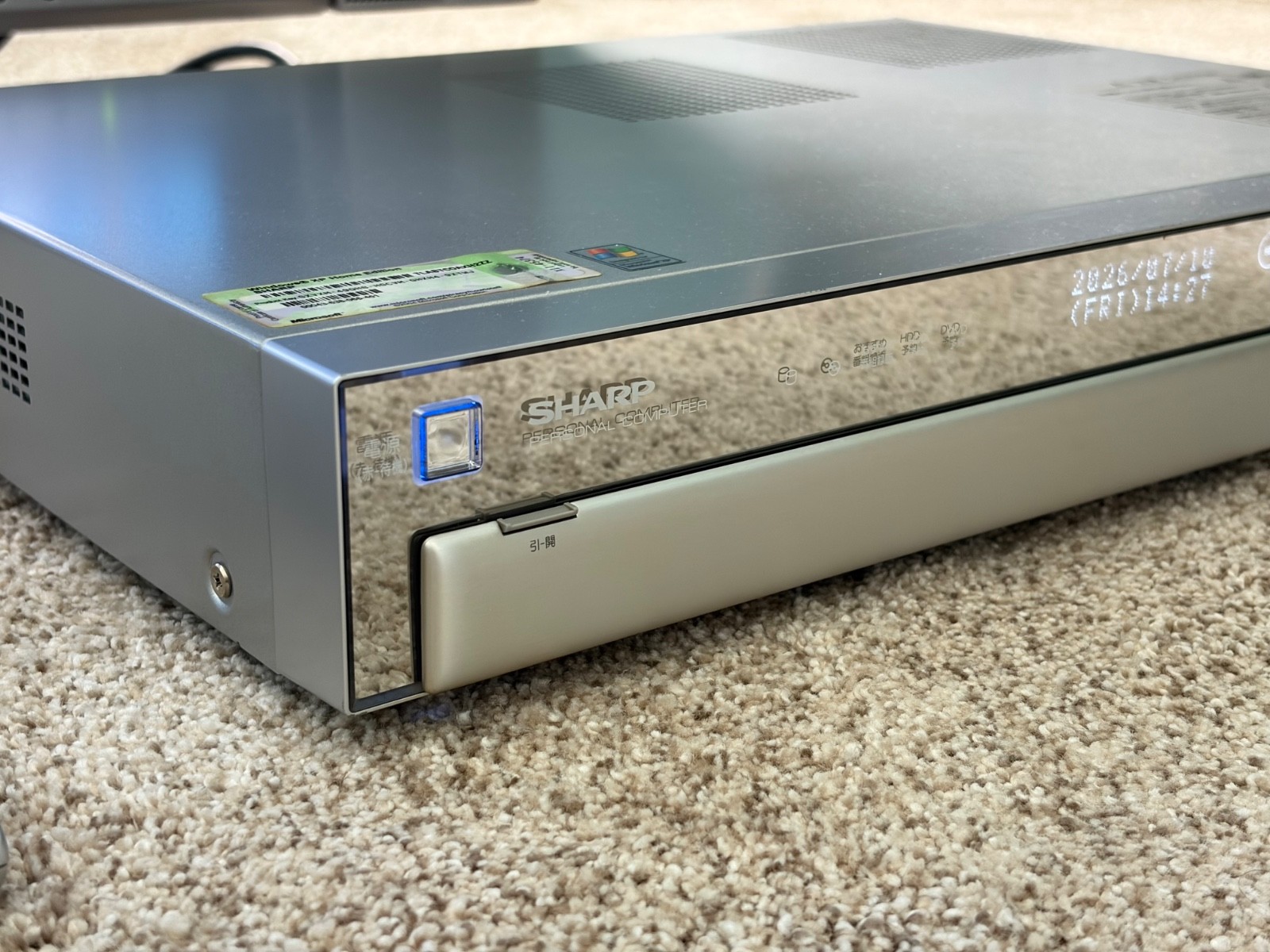 Vintage Windows XP Media Center PC 2005 SHARP PC-TX32K Japanese Retro PC READ!!!