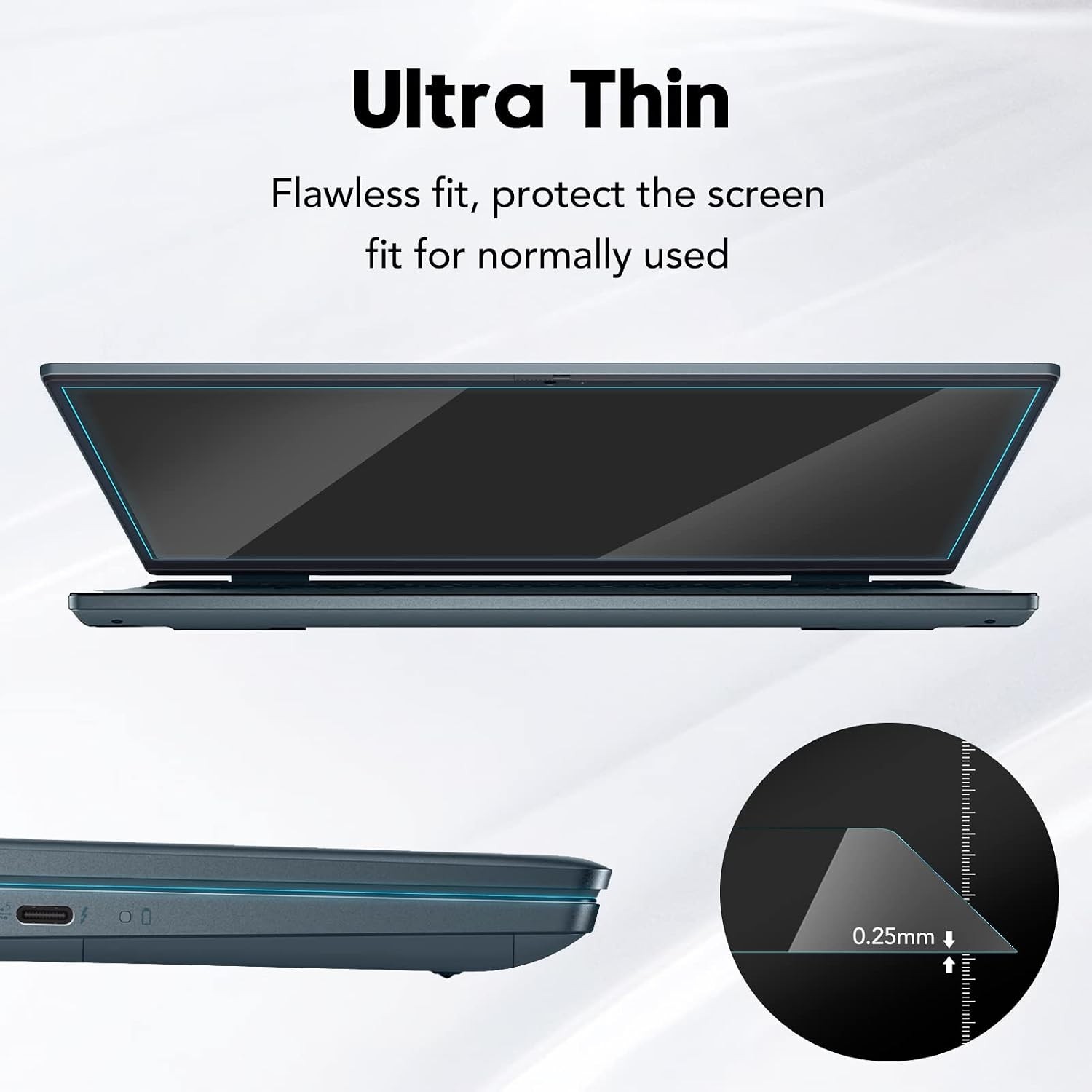 9H Tempered Glass Screen Protector for HP 14″ Laptops: Pavilion/Chromebook/Strea