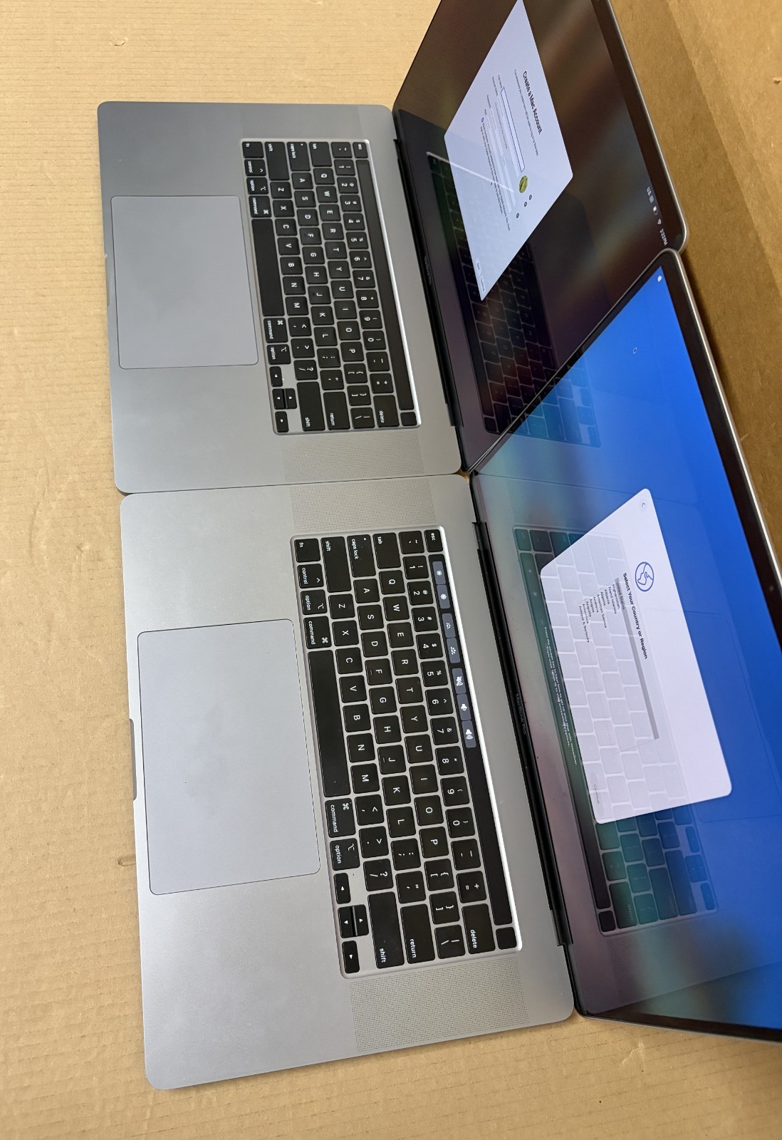 Lot of 2 Apple MacBook Pro A2141 i9-9880/ i7-9750H | 32GB/16GB | 1TB/500GB H