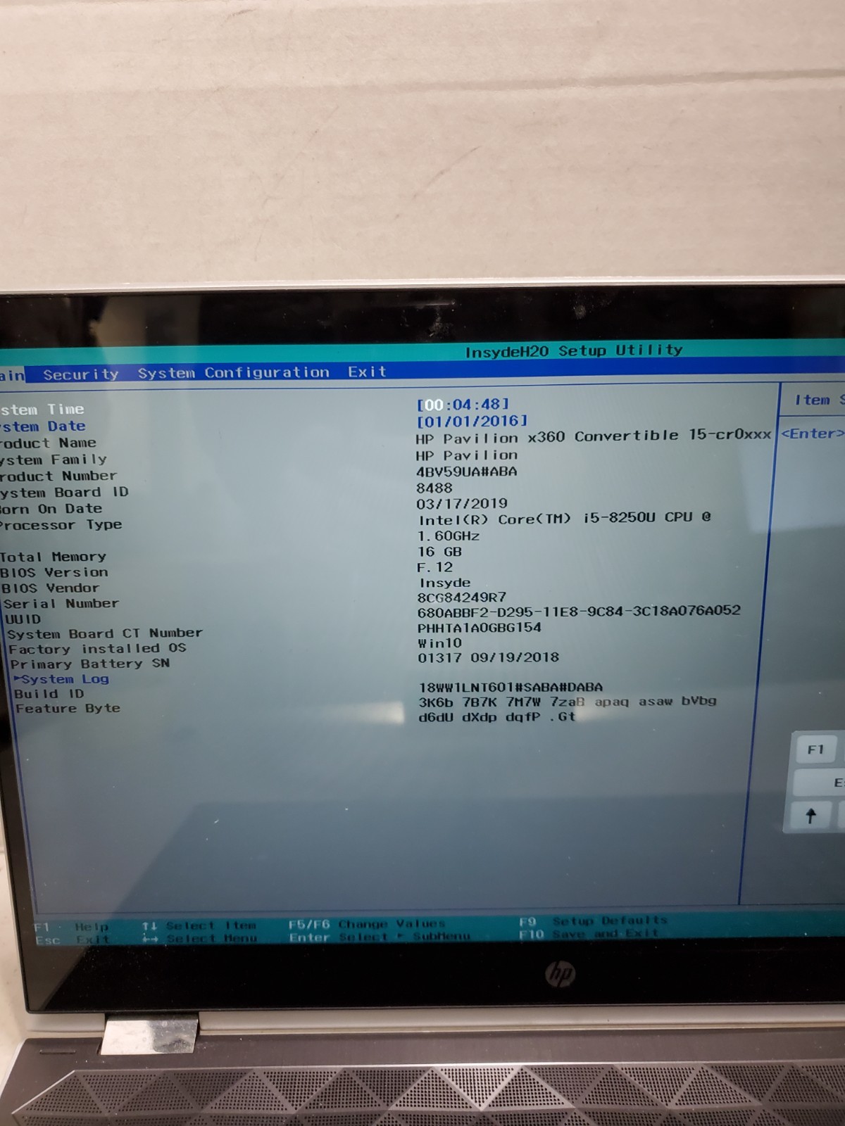 HP X360 15-cr0091ms laptop i5-8250U 1.60GHz 16GB RAM No SSD/OS! READ! #69
