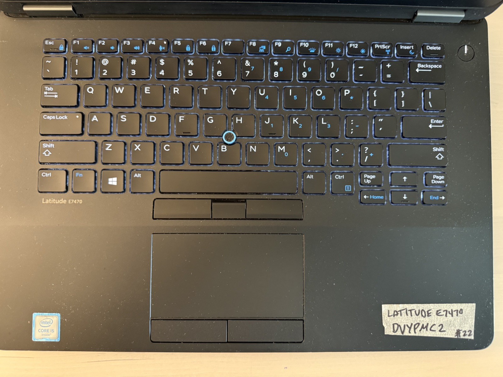 PARTS ONLY Dell Latitude E7470 Laptop Intel Core i5 6th Gen No HD/OS/AC Adapter