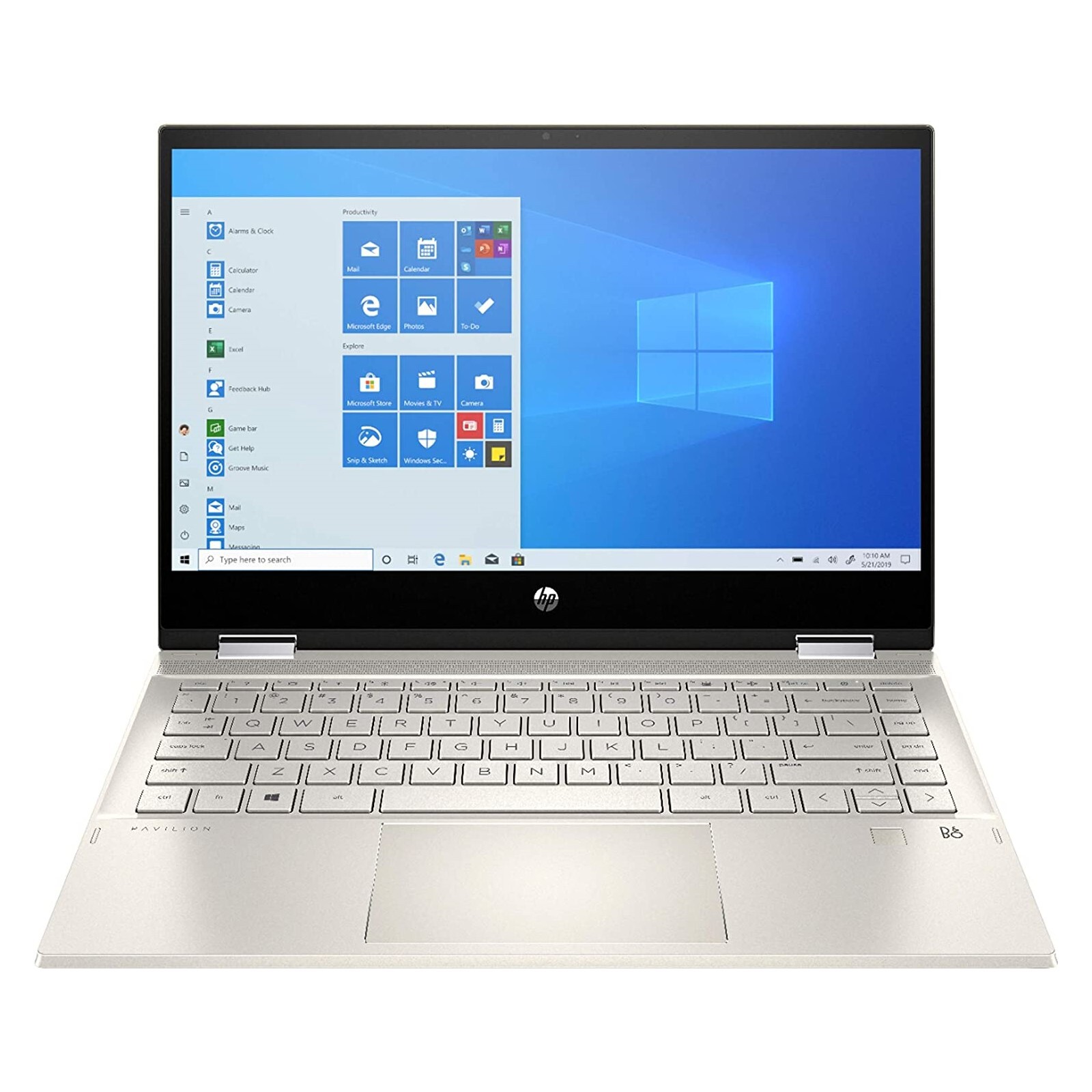 HP Pavilion x360 14m-dy0033dx 14″ TS Laptop i5-1135G7 512GB SSD Gold Very Good