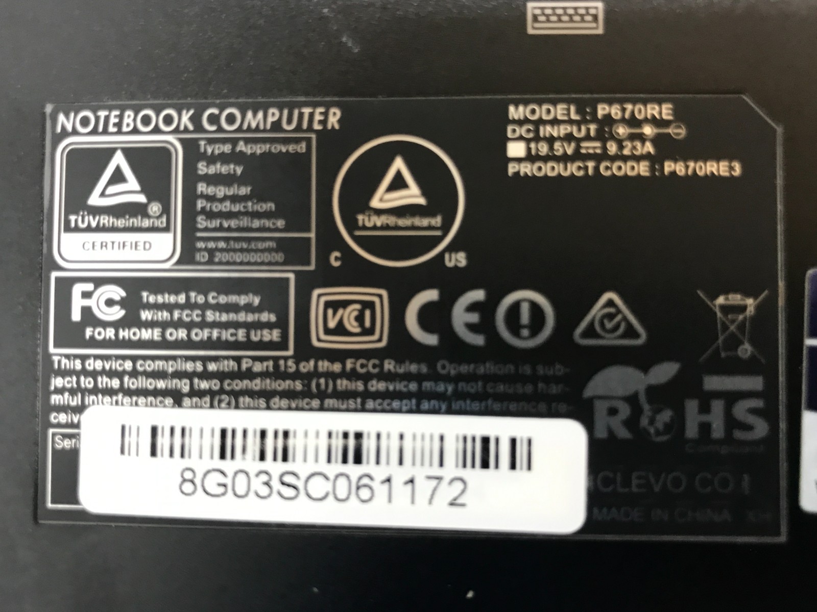 SAGER P670RE i7-6700HQ@2.60GHz 8GB RAM 1TB HDD W11P NVIDIA GTX 970M *READ