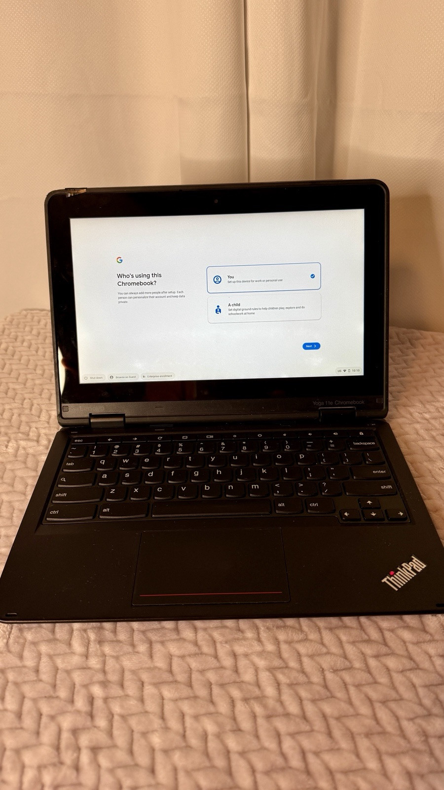 Lenovo ThinkPad Yoga 11e 3rd Generation Chromebook 11.6″ N3160 4GB 16GB SSD